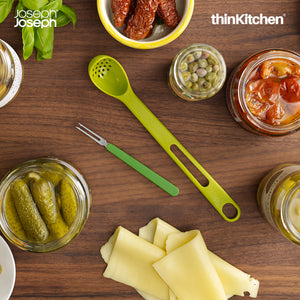 Joseph Joseph Scoop & Pick 2-piece Antipasti Set - Green
