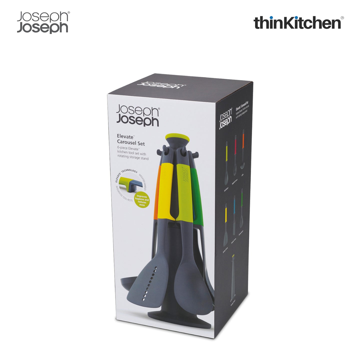 Joseph Joseph Elevate Carousel 6 Piece Utensil Set Multicolour