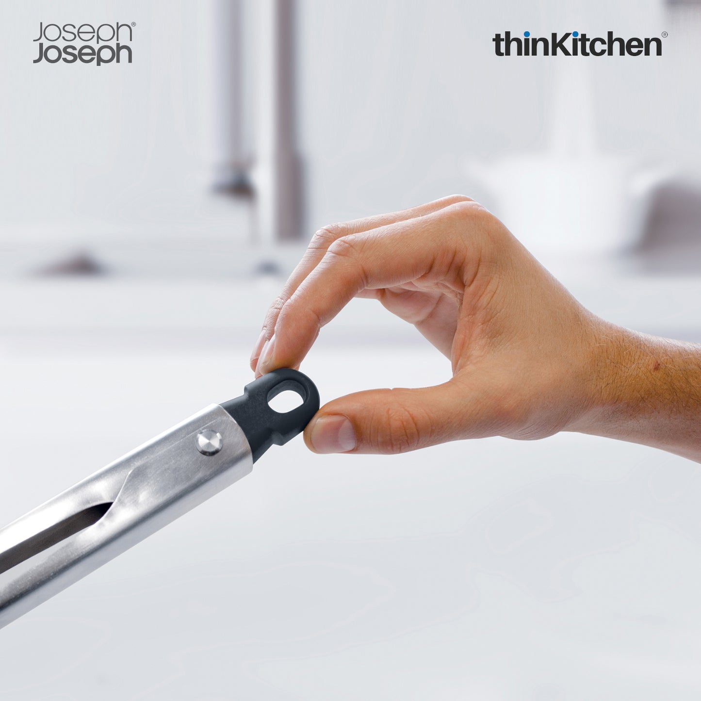 Joseph Joseph Elevate Carousel 6 Piece Utensil Set With Tongs Grey