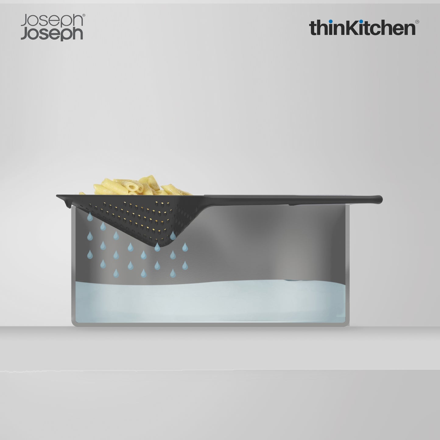 Joseph Joseph Scoop Plus Colander Grey