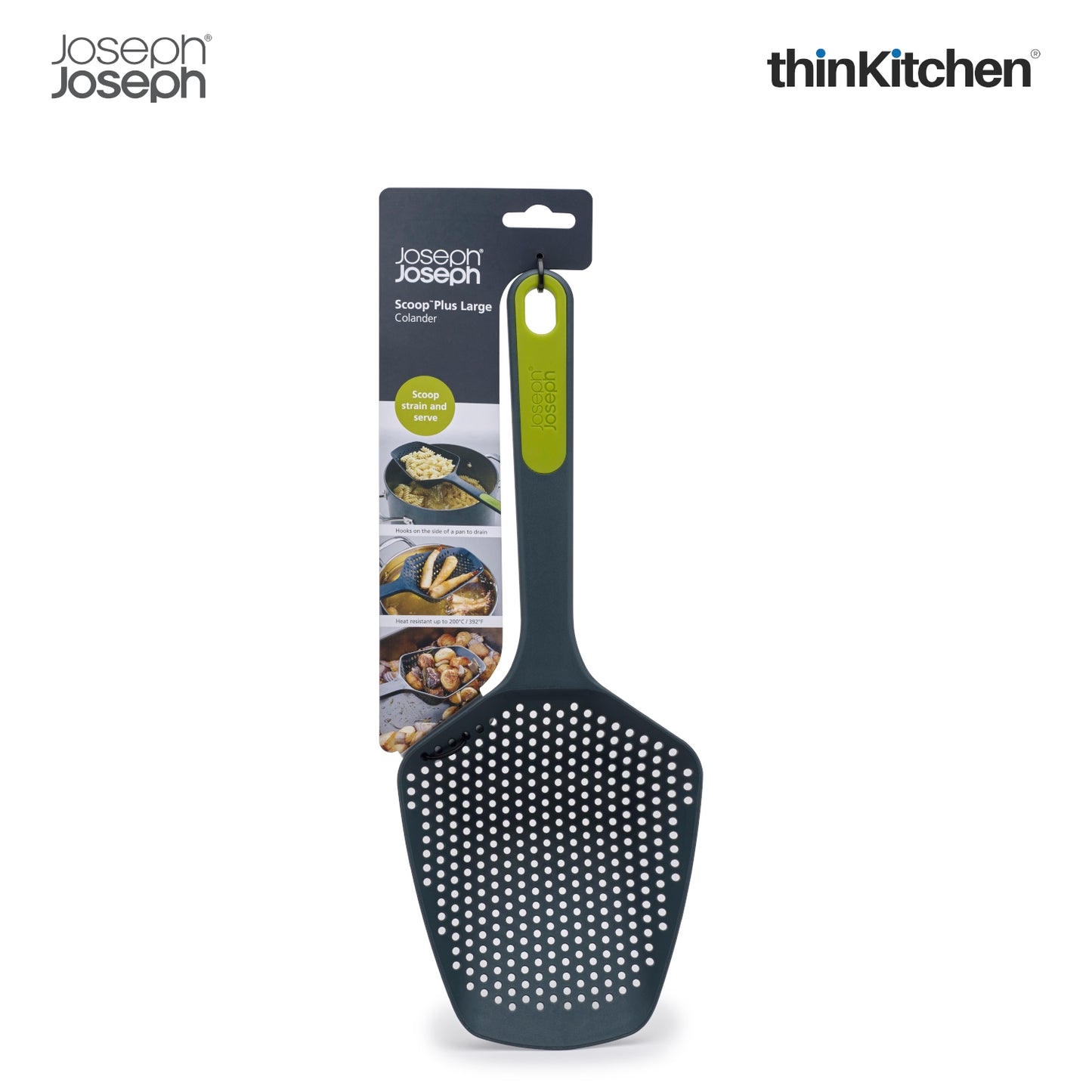 Joseph Joseph Scoop Plus Colander Grey