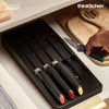 Joseph Joseph Elevate 5-Piece Colour Coded Japanese Stainless Steel Knives with In-Drawer Storage Tray