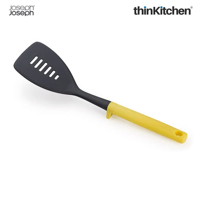 Joseph Joseph Duo Slotted Turner, Non Stick Nylon Cooking Spatula with Integrated Tool Rest