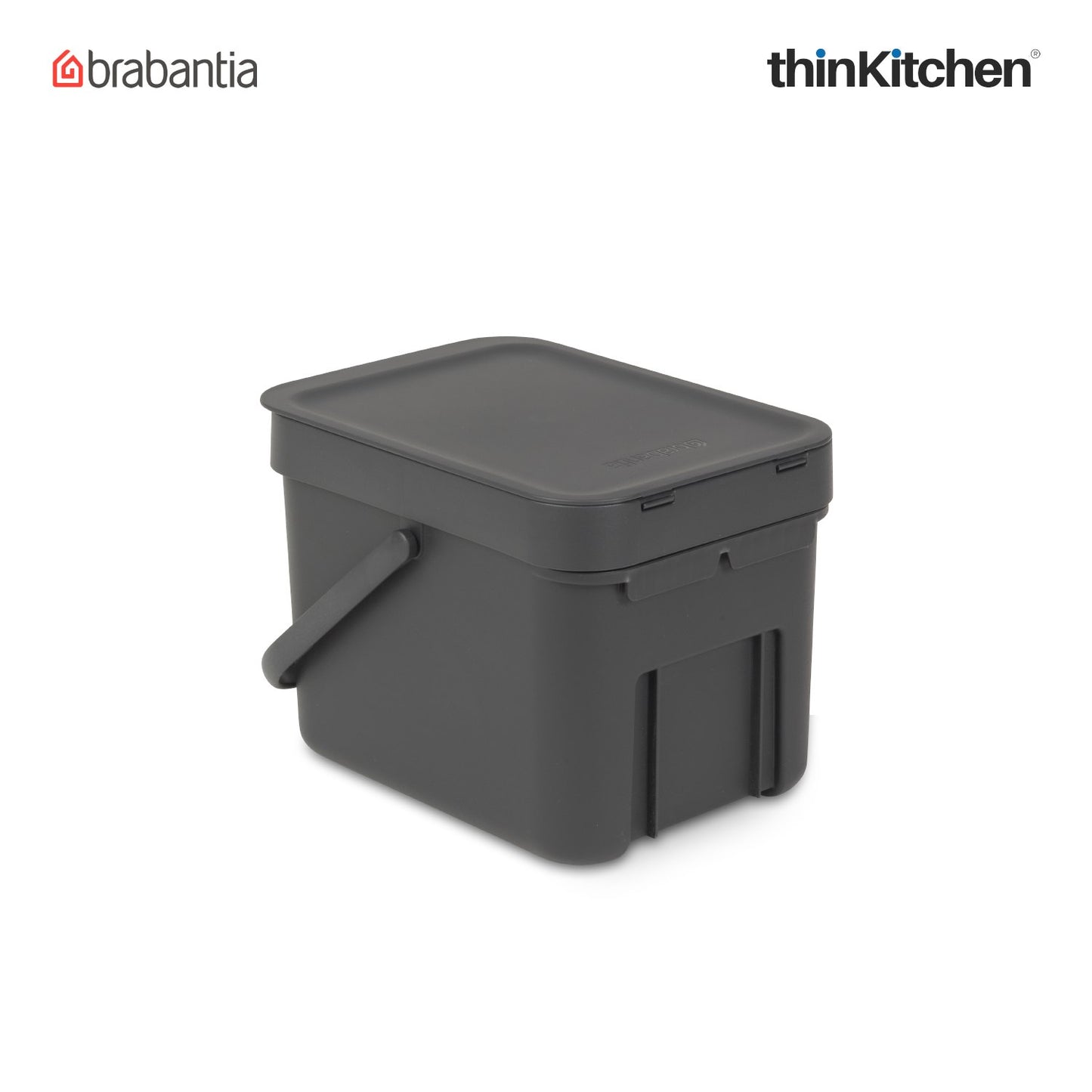 Brabantia Sort Go Waste Bin 6 Litre Dark Grey