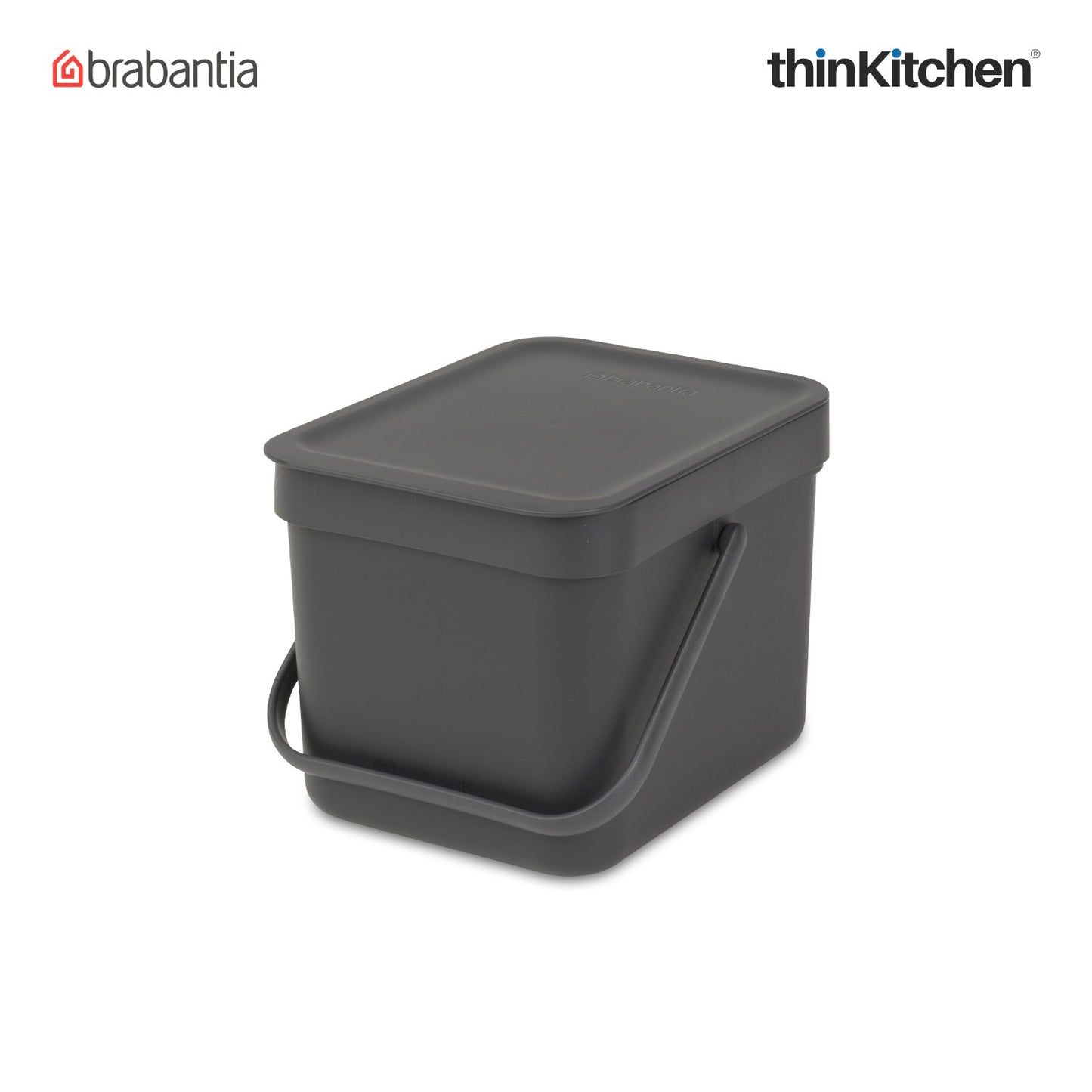 Brabantia Sort Go Waste Bin 6 Litre Dark Grey