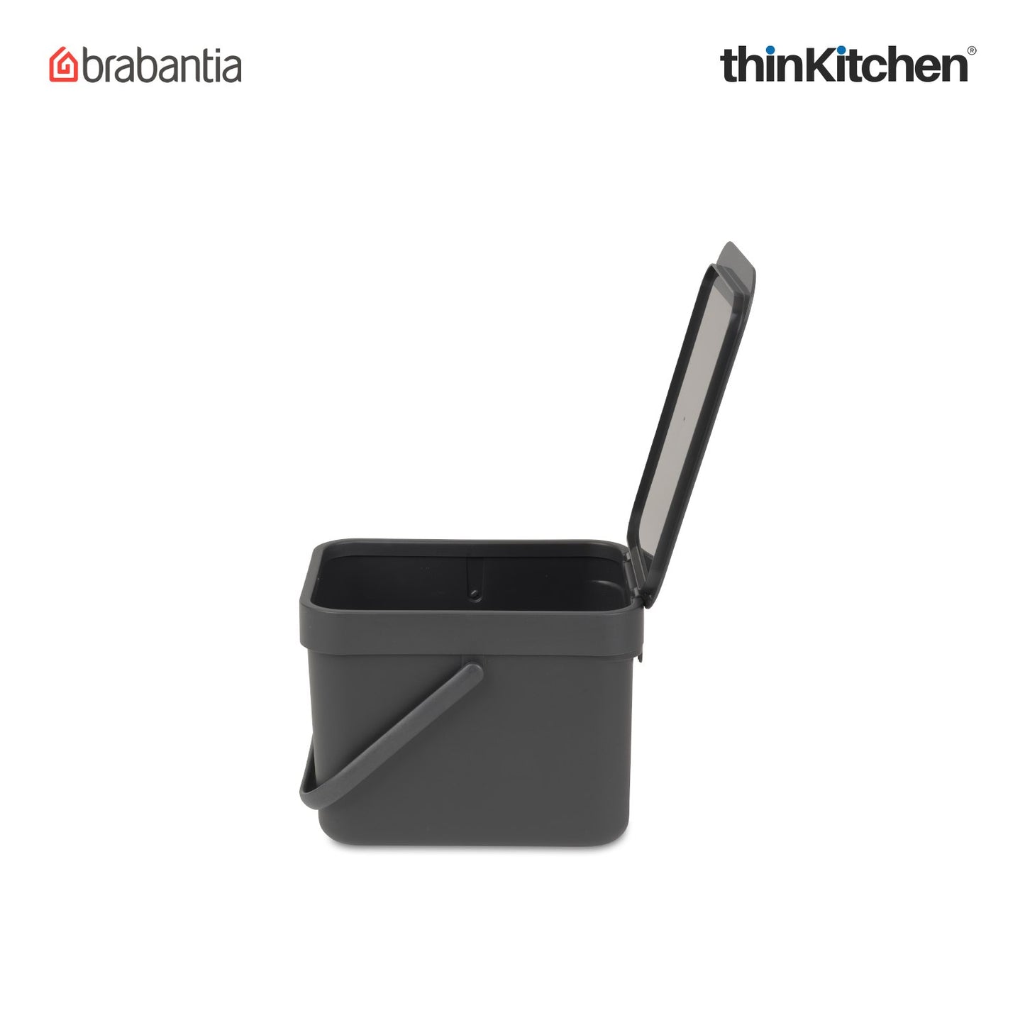 Brabantia Sort Go Waste Bin 6 Litre Dark Grey