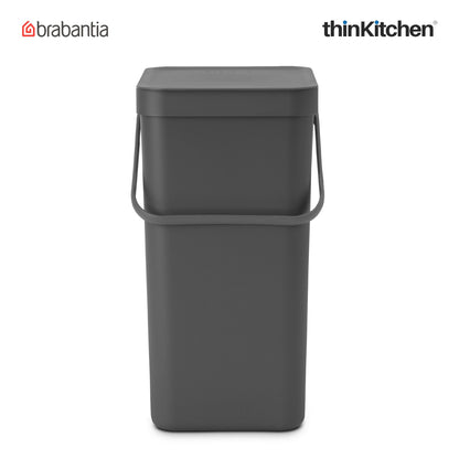 Brabantia Sort Go Waste Bin 16 Litre Grey