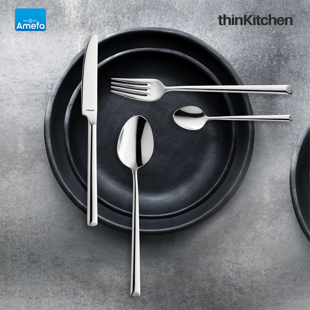 Amefa Metropole Stainless Steel Cutlery Set 24 Pieces
