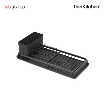Brabantia Dish Washing Organising Compact Dish Drying Rack Dark Grey