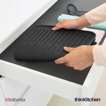 Brabantia Silicone Dish Drying Mat Dark Grey