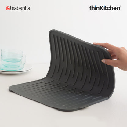 Brabantia Silicone Dish Drying Mat Dark Grey