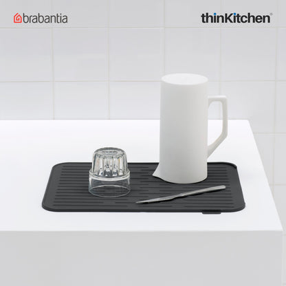 Brabantia Silicone Dish Drying Mat Dark Grey