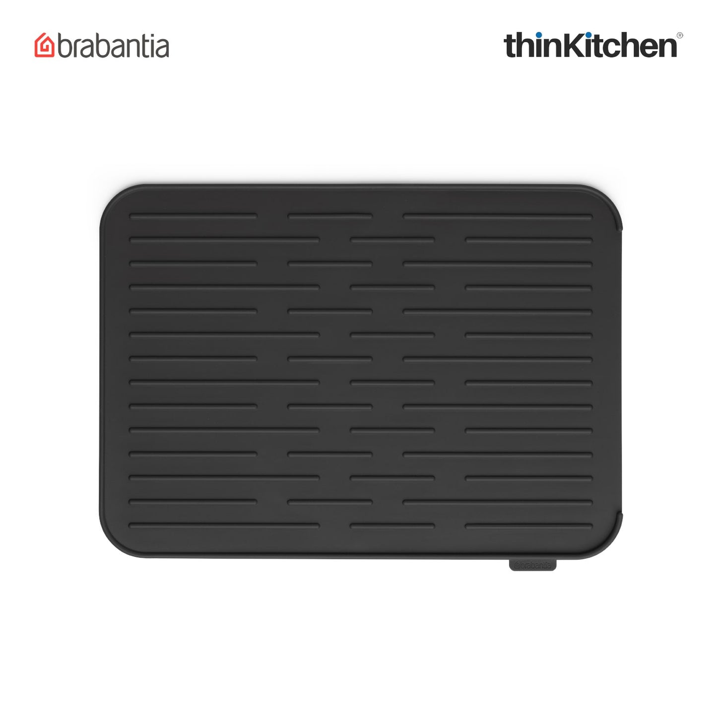 Brabantia Silicone Dish Drying Mat Dark Grey