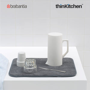 Brabantia Microfibre Dish Drying Mat, Dark Grey