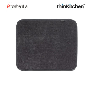 Brabantia Microfibre Dish Drying Mat, Dark Grey