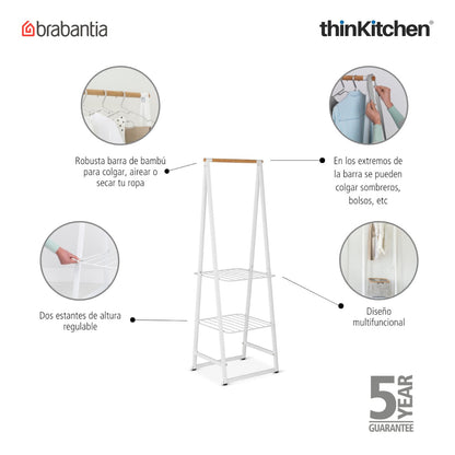 Brabantia Small Linn Clothes Rack White