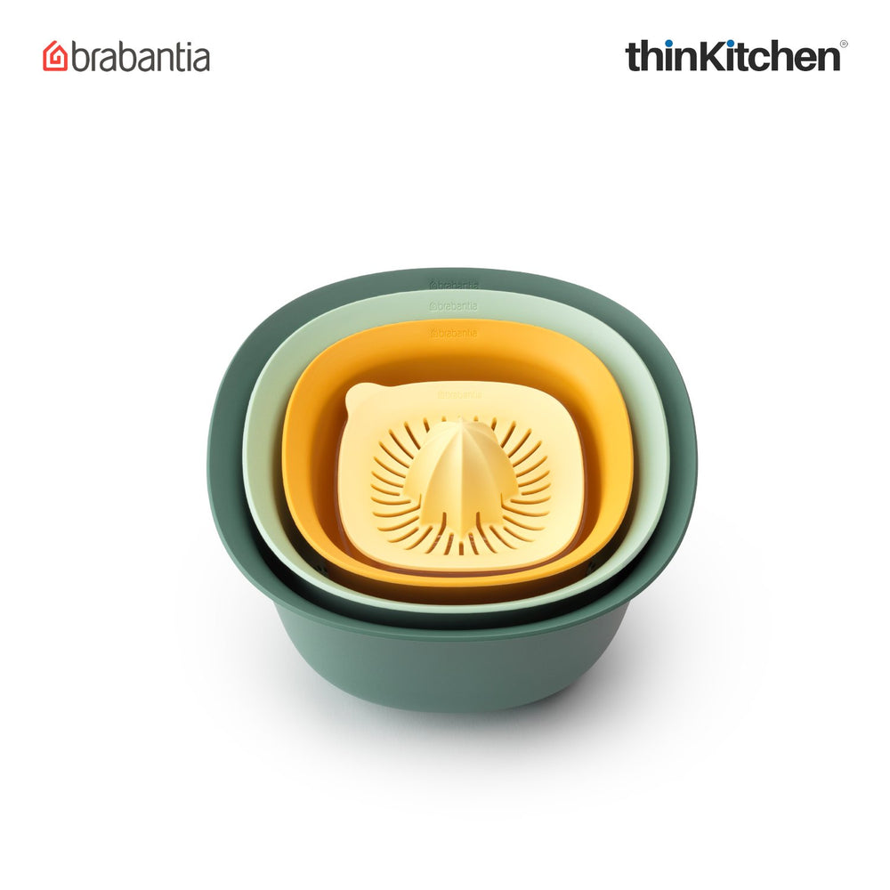 Brabantia Mixing Bowl Set, Multicolour