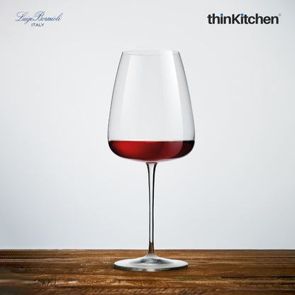 Luigi Bormioli Talismano Bordeaux Glass Set of 4 | Elegant Bordeaux Glassware | Durable Dishwasher Safe Wine Glasses