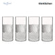 Luigi Bormioli Diamante Beverage Glasses, Set of 4, 480 ml