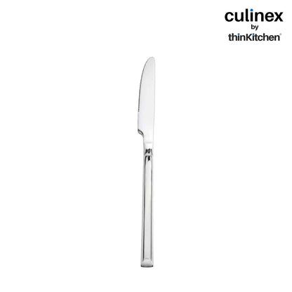Culinex Nova 2 Pc Premium 8" Dinner Knife Set, 13/0 Stainless Steel | Table Knife for Dining & Eating