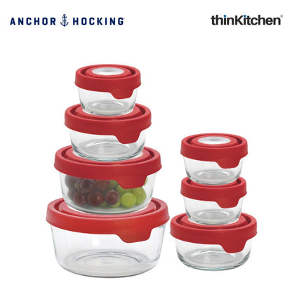 Anchor Hocking Trueseal Lid 15 pcs set Food Storage Container