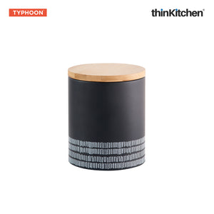 Typhoon Black Monochrome Medium Storage Canister