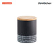 Typhoon Black Monochrome Medium Storage Canister