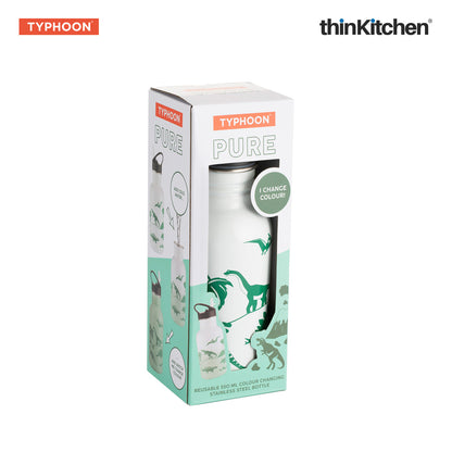 Combo Set of Zoku Bento Kids Lunch Box and Typhoon Pure Color-change Dinosaur Bottle
