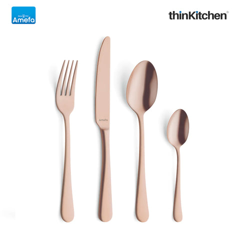 Amefa Austin Copper Stainless Steel Cutlery Set 24 Pieces