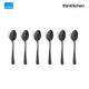 Amefa Austin Stainless Steel Mocca Spoon Set, 6-Pieces, Black