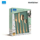 Amefa Austin Stainless Steel Cutlery Set, 24-Pieces, Gold
