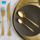Amefa Austin Stainless Steel Cutlery Set, 24-Pieces, Gold