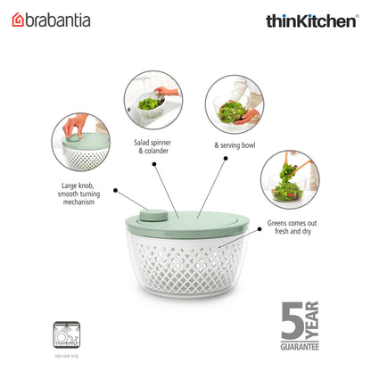 Brabantia Tasty+ Salad Spinner - Jade Green
