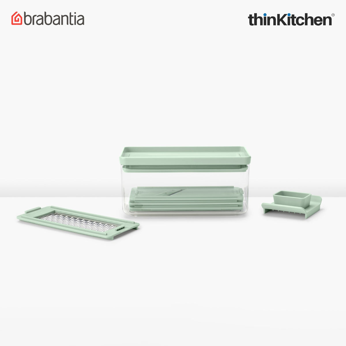 Brabantia Tasty+ Slicer And Grater Set - Jade Green - 4