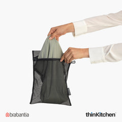 Brabantia White 3Pcs Mesh Laundry Clothes Washing Bag, (Large, Medium & Small)
