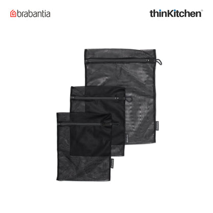 Brabantia Black Wash Bags Set Of 4