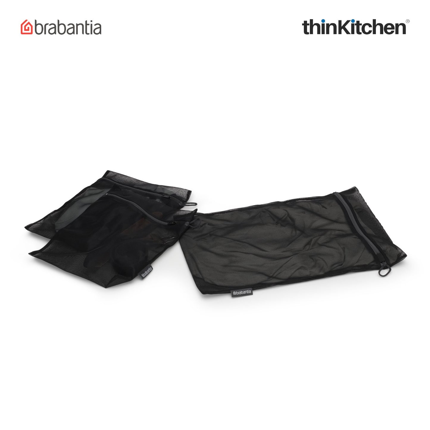 Brabantia Black Wash Bags Set Of 4