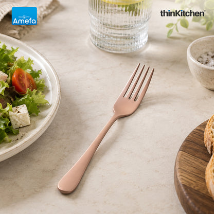 Amefa Oxford Stainless Steel Copper Table Fork