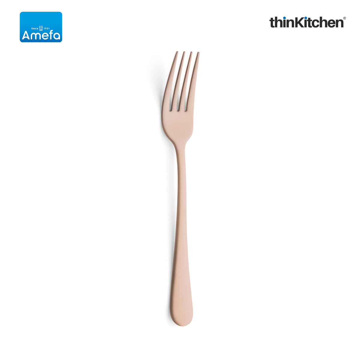 Amefa Oxford Stainless Steel Copper Table Fork