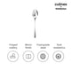 Culinex by thinKitchen | Dora 18/8 Stainless Steel Coffee Spoon, Mirror Finish, Set of 6