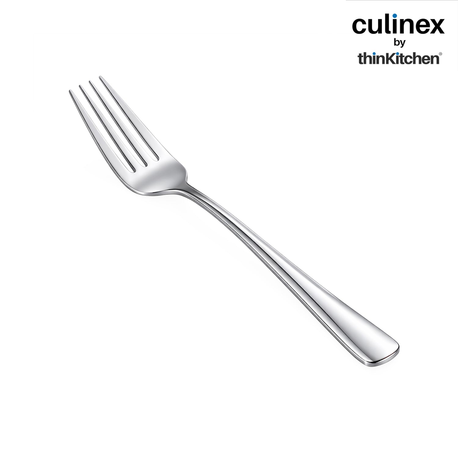 Culinex 18/8 Stainless Steel 7.4" Premium All Purpose Fork Set of 6 for Dining Table, Kitchen | Silver Rustproof Flatware By thinKitchen (Dora) - 5