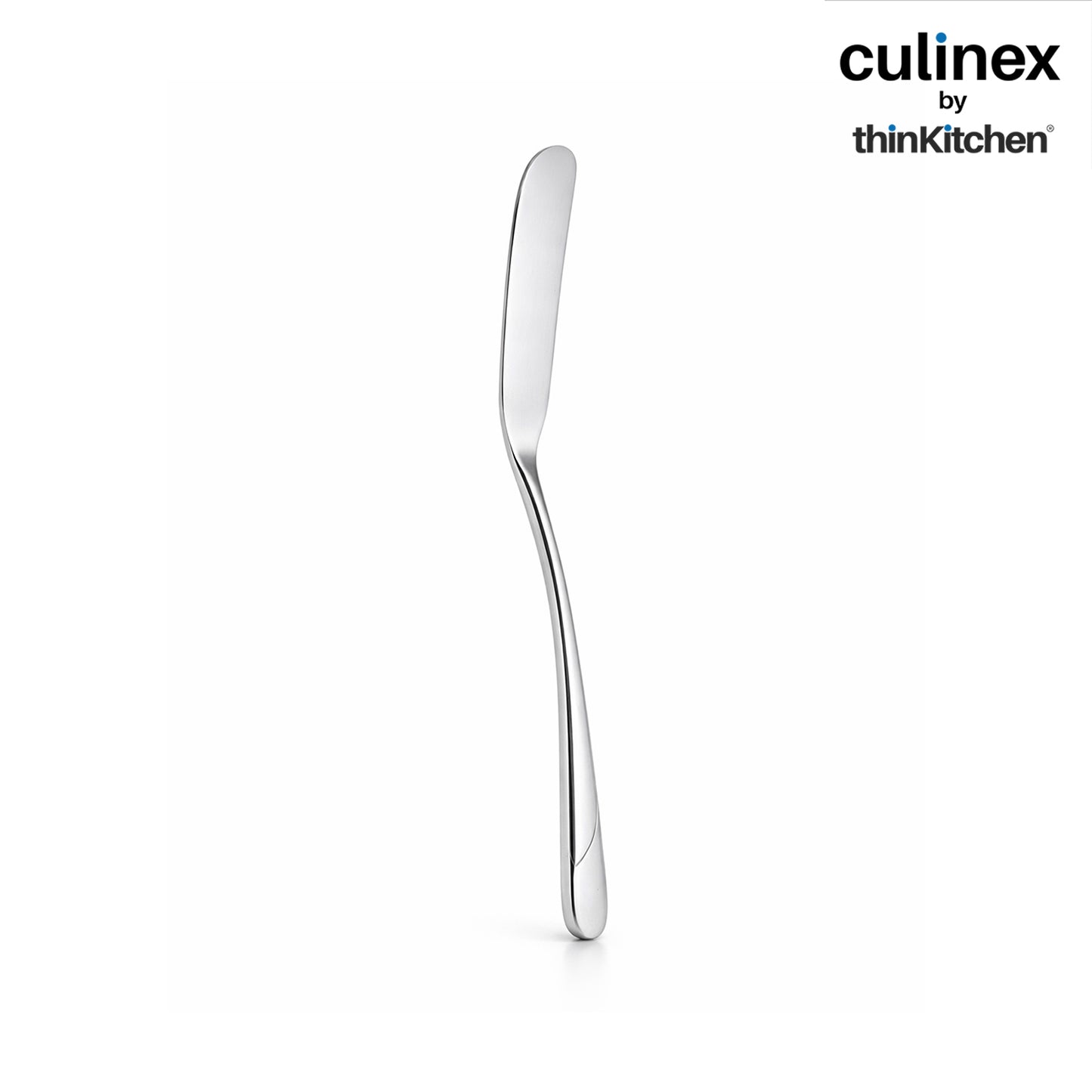 Culinex 18/8 Premium Stainless Steel 2.5" Butter Knife Set of 4 for Kitchen, Butter Jam Spreader | Silver Rustproof Flatware Tableware By thinKitchen