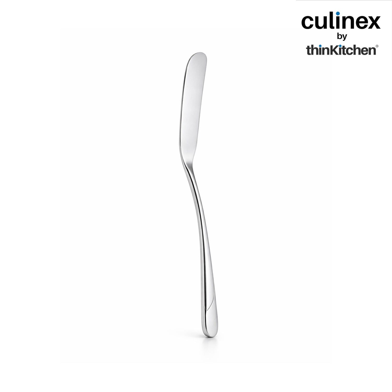 Culinex 18/8 Premium Stainless Steel 2.5" Butter Knife Set of 4 for Kitchen, Butter Jam Spreader | Silver Rustproof Flatware Tableware By thinKitchen - 4