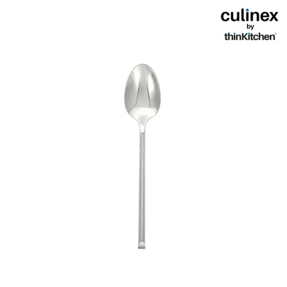 Culinex Nova 4 Pc Premium 7" Dining Spoon Set, 18/8 Stainless Steel | Table & Dinner Spoons for Kitchen
