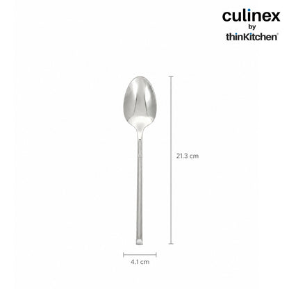 Culinex Nova 2 Pc Premium 8" Serving Spoons, 18/8 Stainless Steel | Food, Rice & Curry Serving Spoon Set