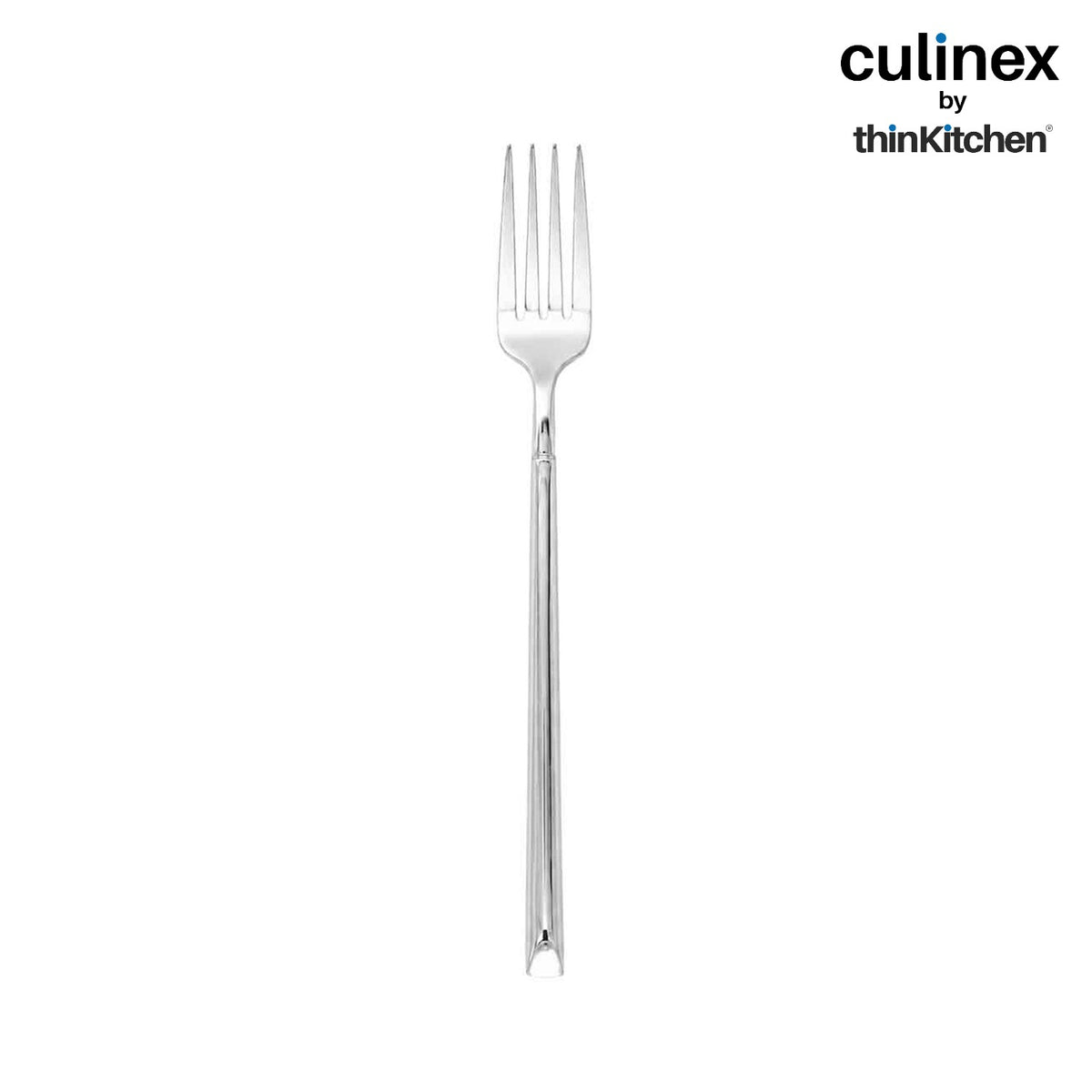 Culinex Nova 2 Pc Premium 8" Table Fork Set of 2, 18/8 Stainless Steel Dinner & Serving Forks - 5