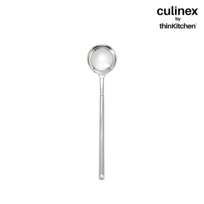 Culinex Nova 4 Pc Premium 8" Soup Spoon Set, 18/8 Stainless Steel Large Soup Spoons for Kitchen & Dining