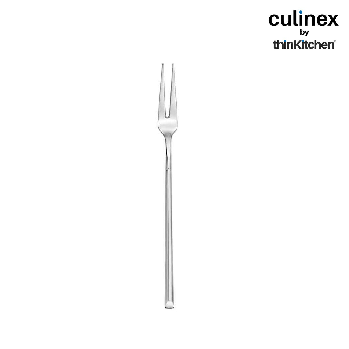 Culinex Nova 4 Pc Premium 6" Fruit Fork Set, 18/8 Stainless Steel | Small Dessert, Cake & Appetizer Forks - 2