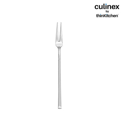 Culinex Nova 4 Pc Premium 6" Fruit Fork Set, 18/8 Stainless Steel | Small Dessert, Cake & Appetizer Forks