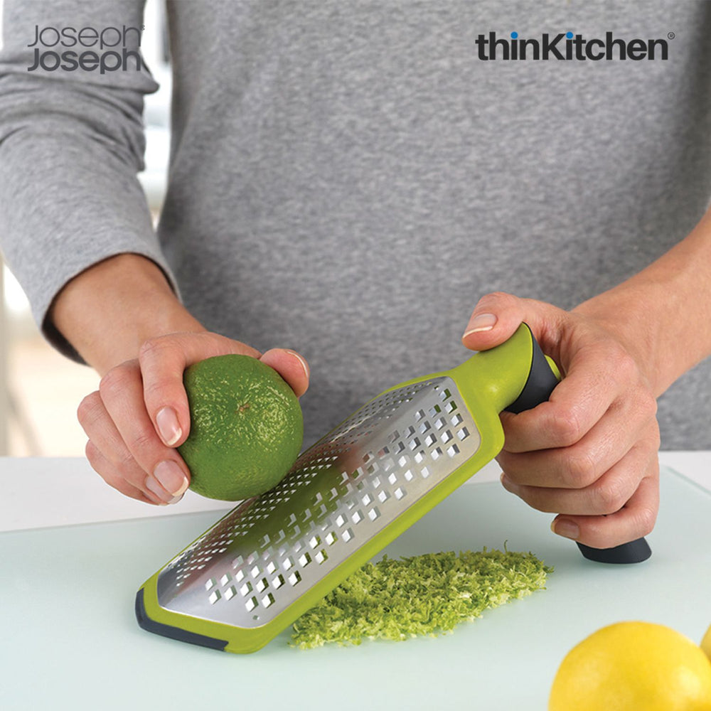 Joseph Joseph 2-in-1 Stainless Steel Etched Grater, Green